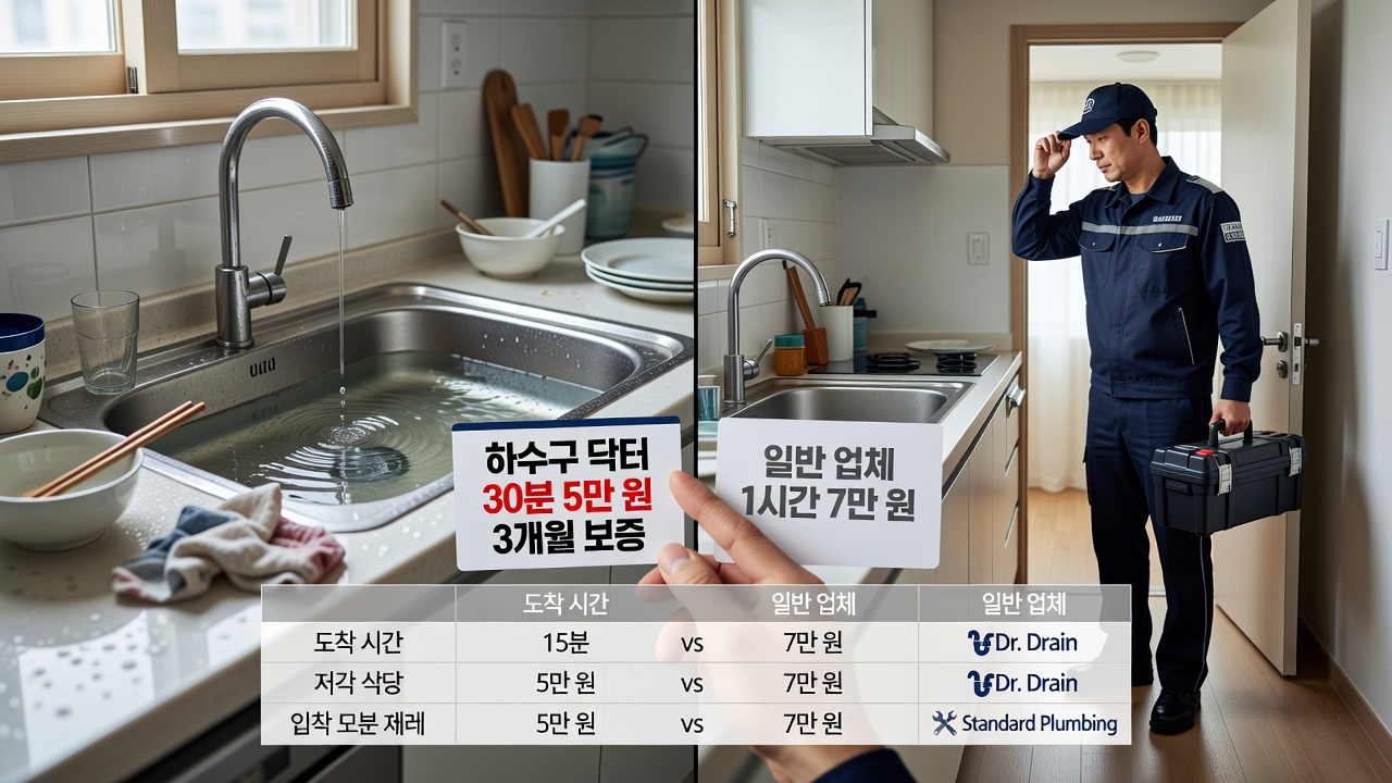 하수구 막힘 현상 급하세요? 여기가 제일 빠릅니다.