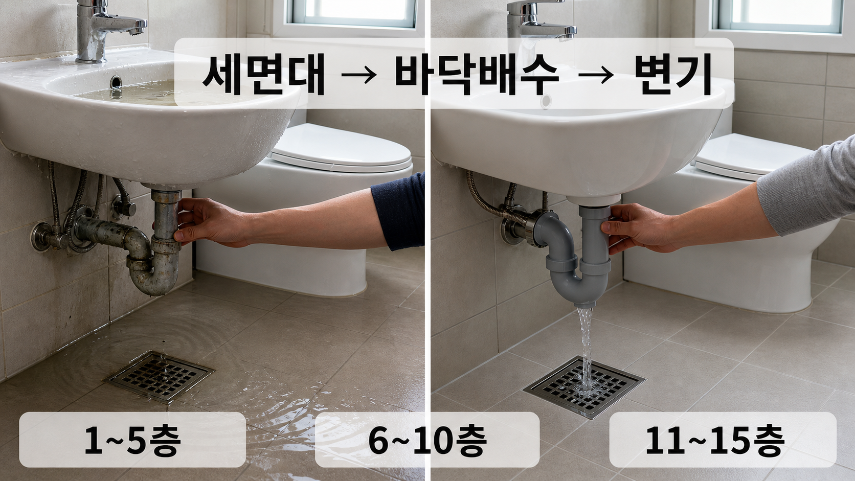 아파트 하수구 막힘 위치 세대별 진단 체크리스트