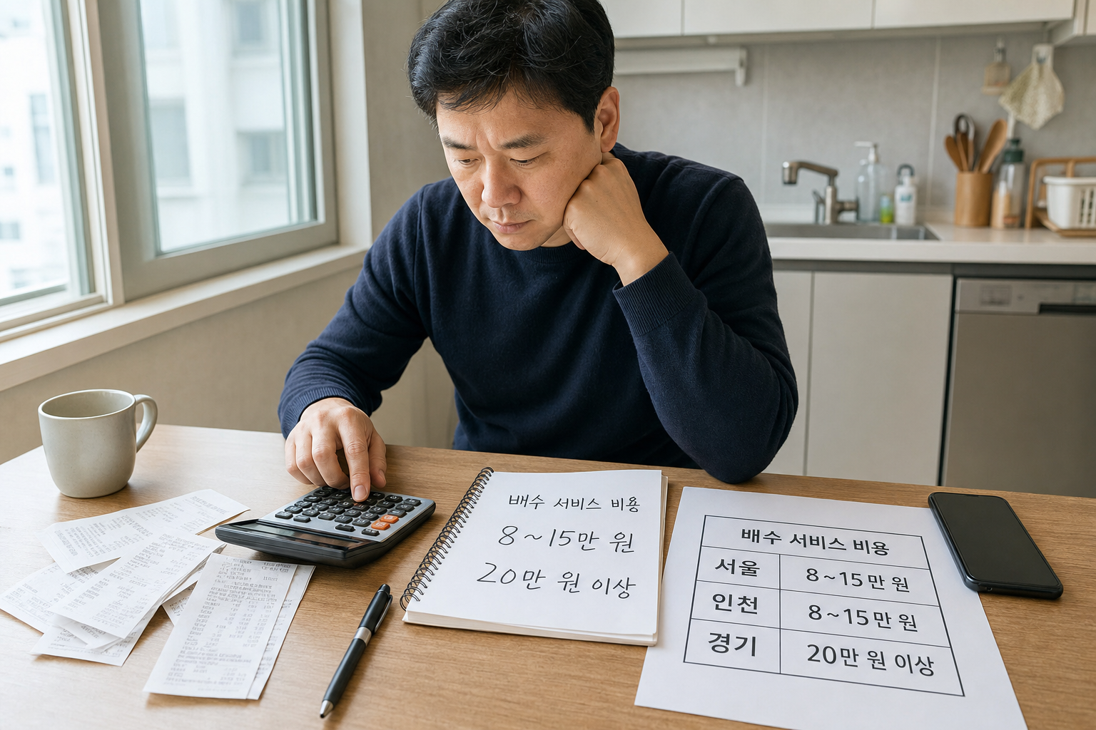서울·인천·경기 하수구 막힘 출동 비용 2025 기준과 추가비 없는 업체 고르는 법