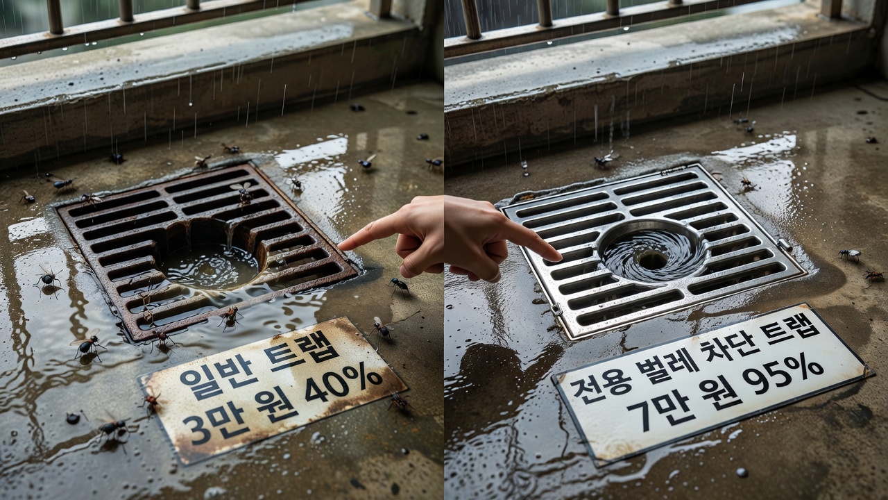 베란다 하수구 역류 원인과 해결 방법